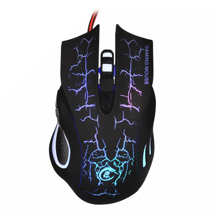 HXSJ A888B Mouse da gioco cablato con illuminazione colorata crepitio a 6 tasti, A888B Black, A888B White HXSJ A888B Mouse da gioco cablato con illuminazione colorata crepitio a 6 tasti, A888B Black, A888B White